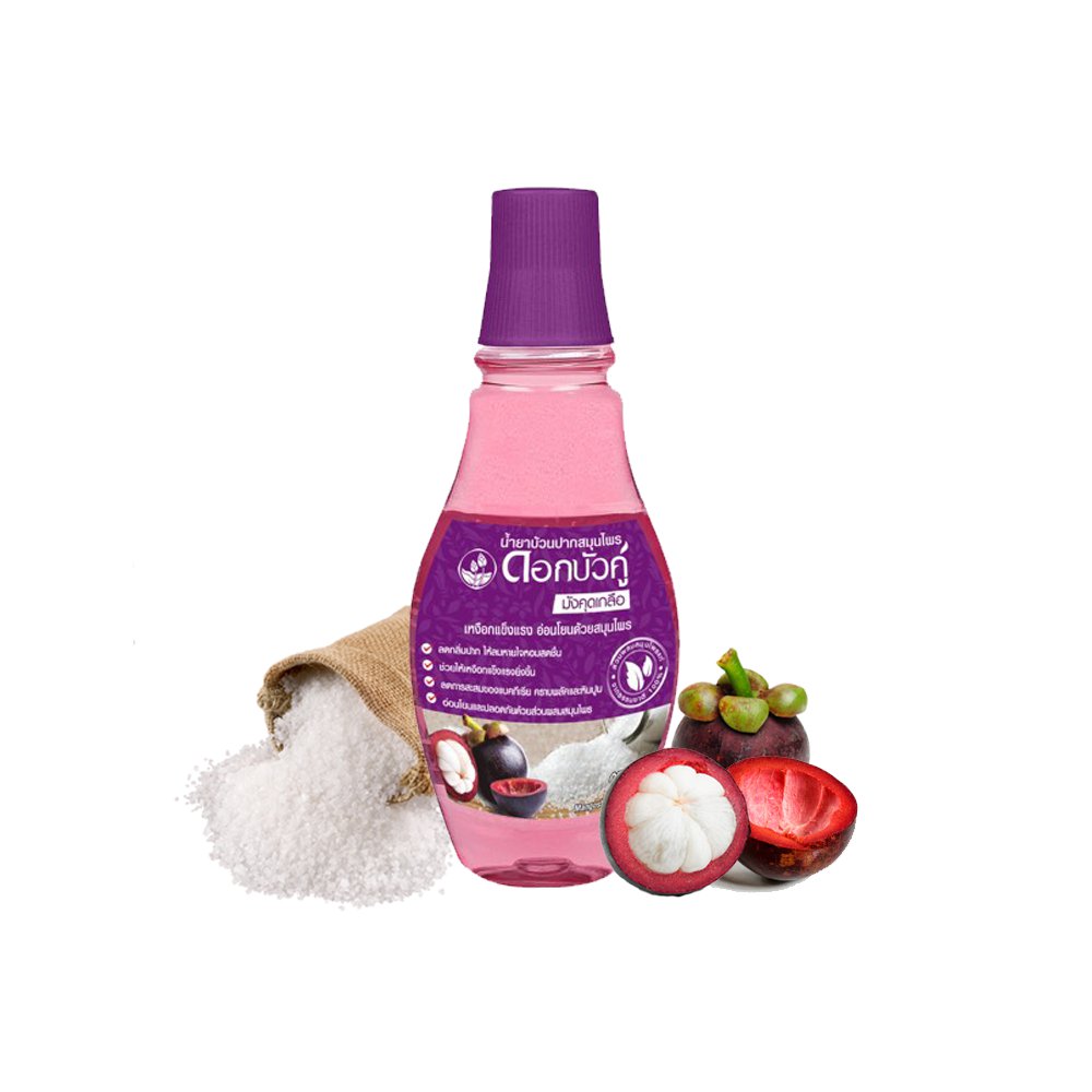 Dokbuaku Mangosteen & Salt Herbal Mouthwash